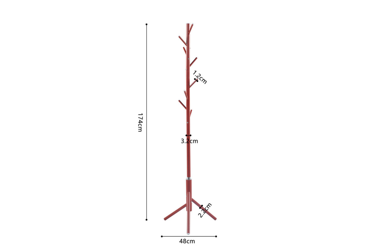 Porte-manteaux 'Kassie' Blanc Rouge - Image 6