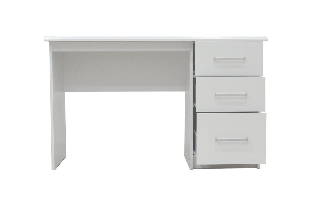 Bureau 'Mateo' 3 tiroirs Blanc - Image 7