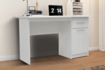 Bureau 'Milou' 1 tiroir 1 porte Blanc