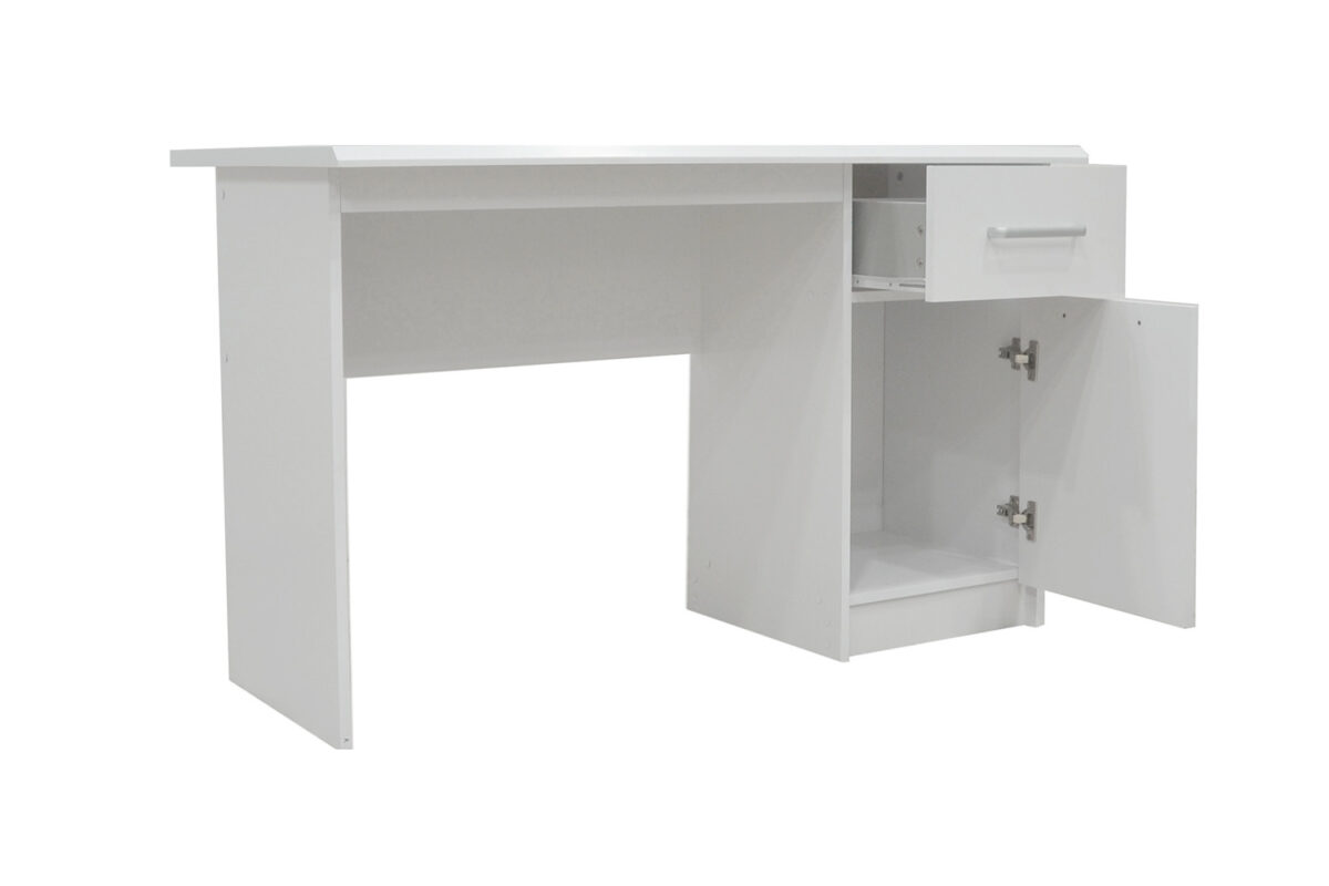 Bureau 'Milou' 1 tiroir 1 porte Blanc - Image 8