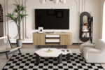 Meuble TV 'Lagos' 160 cm Décor Chêne Naturel - Afbeelding 2