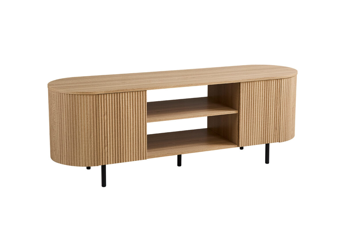 Meuble TV 'Lagos' 160 cm Décor Chêne Naturel - Afbeelding 5