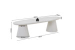 Meuble TV 'Tavira' 160 cm Ciment Ecru - Afbeelding 10