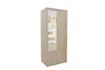Armoire 'Marc' 2 portes avec miroir Sonoma - Image 3
