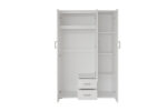 Armoire 'Marc' 3 portes avec miroir Blanc - Image 7