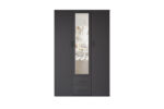Armoire 'Marc' 3 portes avec miroir Gris foncé - Image 3