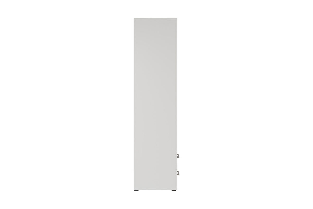 Armoire 'Marc' 4 portes avec 2 miroirs Blanc - Image 6
