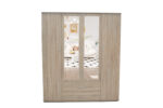 Armoire 'Marc' 4 portes avec 2 miroirs Sonoma - Image 2