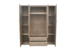 Armoire 'Marc' 4 portes avec 2 miroirs Sonoma - Image 7